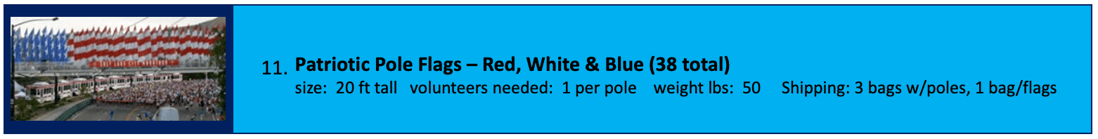 Blood donation request for Red, White & Blue donors.